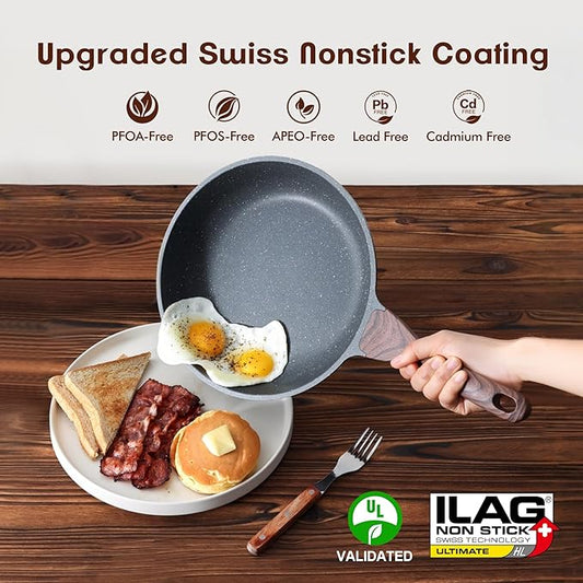 SENSARTE Nonstick Frying Pan Skillet (10 Inch)