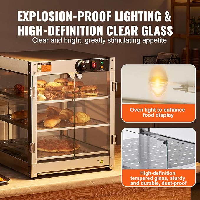 VEVOR foof Warmer Display (3-Tier(20"))