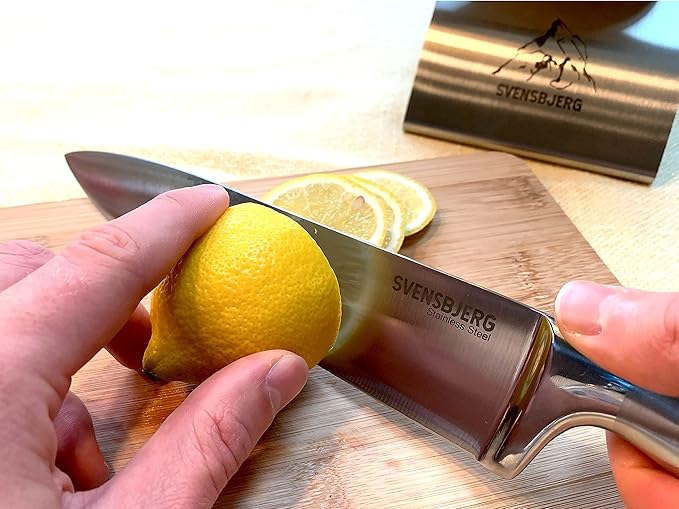 Modern-Silver Chef Kitchen Knife Set without Block, Chef Knife Set for Cooking, Knife Set for Kitchen, Stainless Steel, Sharp, German Brand | SB-KS101