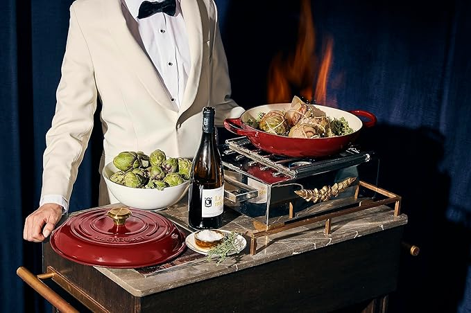 Le Creuset Enameled Cast Iron Signature Braiser, 3.5 qt., Rhone