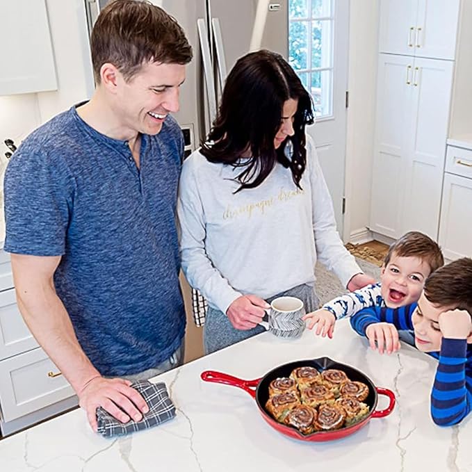 Larder & Vine 21 Piece Cookware Set (Cabernet) | Dutch Oven, Utensil Set, Saucepan, Skillet, and Trivets