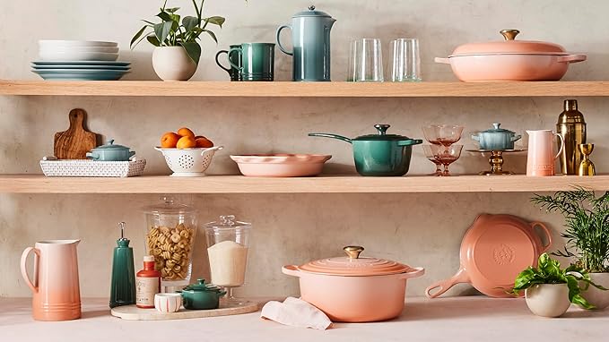 Le Creuset Enameled Cast Iron Signature Round Braiser, 5qt., Peche