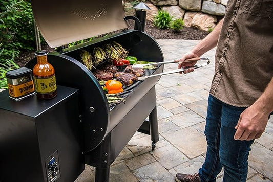 Traeger Grills Pro 34 Electric Wood Pellet Grill and Smoker, Bronze, 884 Square Inches Cook Area, 450 Degree Max Temperature, Meat Probe, 6 in 1 BBQ Grill