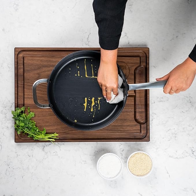 Alva Maestro Cookware Set 9-Piece Set - Nonstick Ceramic Pans and Pots - Oven Safe, Easy to Clean and Made without PFAS, PFOA & PTFE - Induction & All Stovetop Compatible with Even Heat Distribution