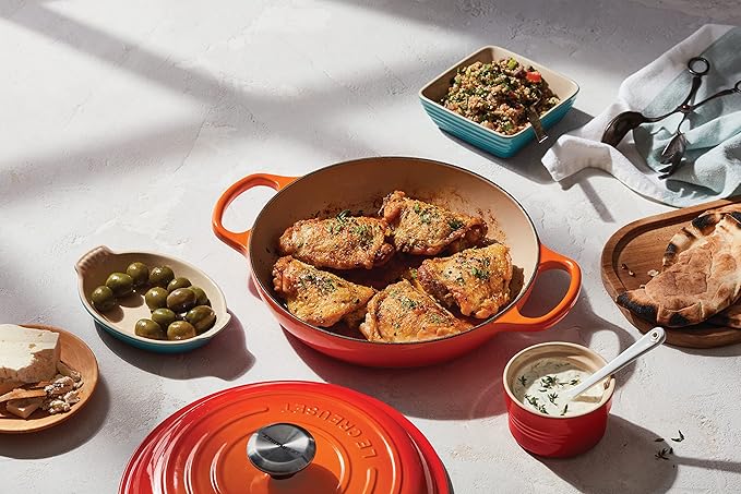 Le Creuset Enameled Cast Iron Signature Braiser, 5 qt., Flame