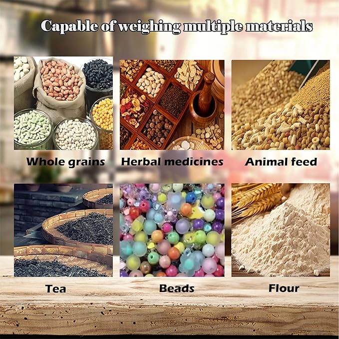 Automatic Particle Filling Machine Digital Dispenser, Large Capacity Powder Filling Machine for Tea/Food/Granules Capacity 0.02-11lb 304 Stainless Steel 110V
