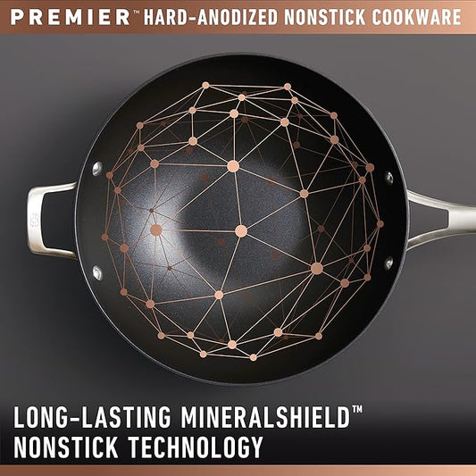 Calphalon Premier Hard-Anodized Nonstick Cookware 11-Piece Pots and Pans Set Dishwasher and Oven Safe with MineralShield Nonstick Technology Durable and Versatile Kitchen Cookware