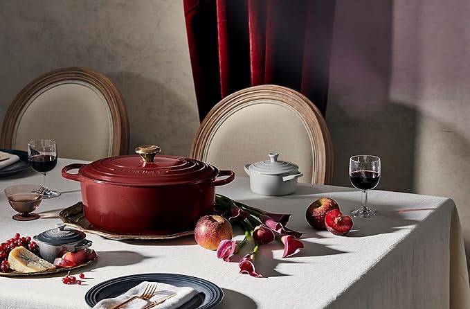 Le Creuset Enameled Cast Iron Signature Oval Dutch Oven, 6.75 qt., Rhone