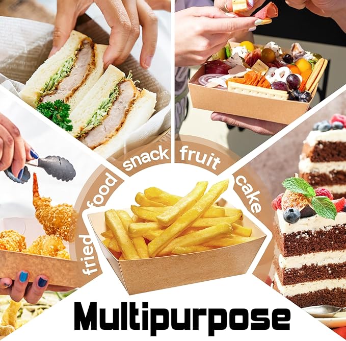 Plastic Charcuterie Boxes with Clear Lids 5in 50pcs, Brown Small Square To Go Paper Bakery Dessert Boxes, Disposable Mini Food Containers for Sandwich Cookie Slice Cake Strawberry Snack