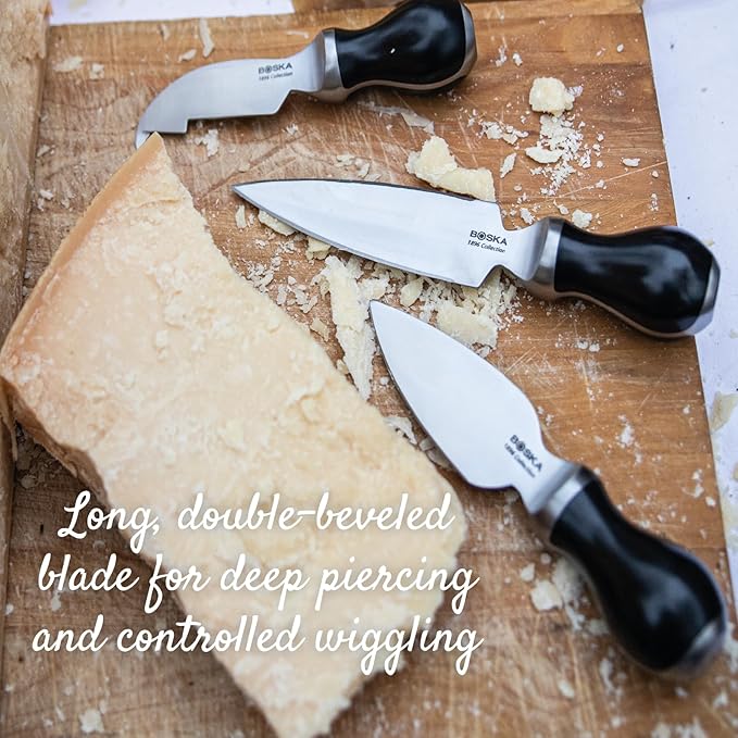 BOSKA Cracking Knife Pro 140 mm – Parmesan Knife - Break knife - For Hard Cheese, Durable Stainless Steel Blade, Ergonomic Handle, Perfect for Breaking Parmesan with Precision - German Steel