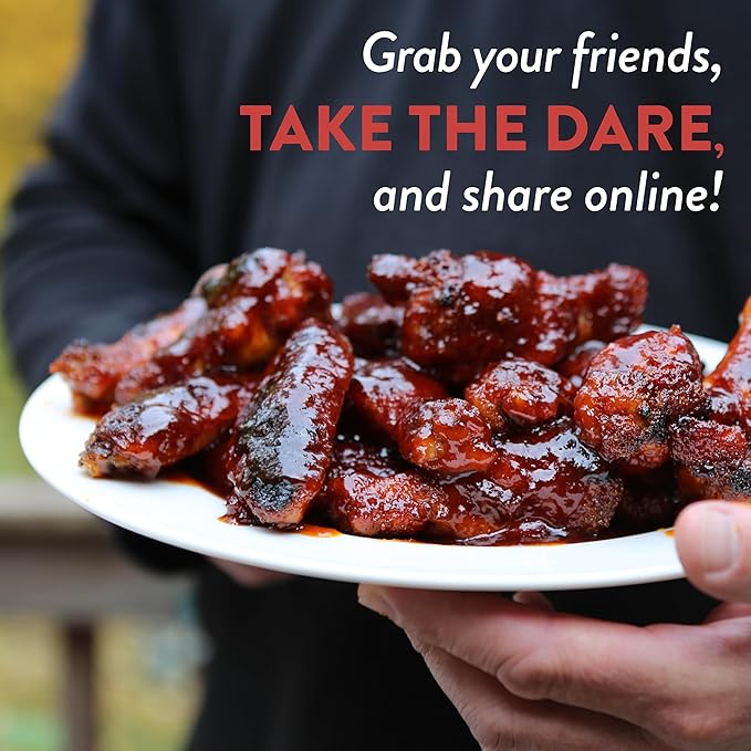 Tabañero Challenge Box, Hot Sauce Gift Set, 4 Pack, Original, Extra, XXX Hot and Dragon's Breath, 1.7 oz Mini Glass Bottles, Gluten Free, All Natural, Low Sodium, Vegan, Kosher, Made in the USA