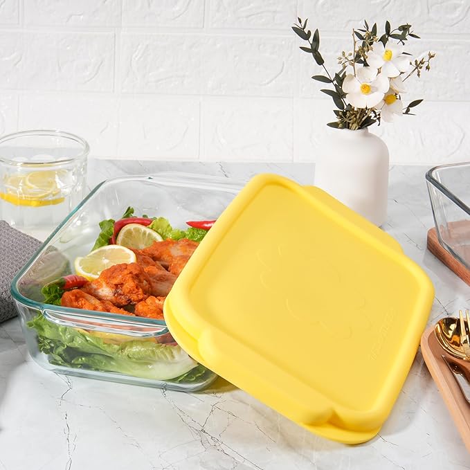 Silicone Lids for Pyrex 232丨232-D Glass Baking Dish, 1 Pack Silicone Lid for Pyrex Glass Baking Dish, Dishwasher & Freezer & Microwave Safe (Baking Dish Not included)
