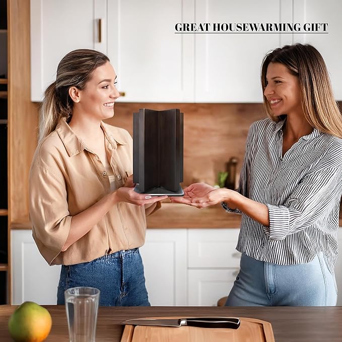 SPIN & SLICE Rotating Magnetic Knife Block