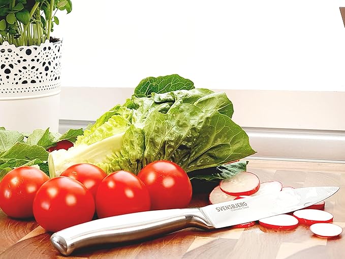 Modern-Silver Chef Kitchen Knife Set without Block, Chef Knife Set for Cooking, Knife Set for Kitchen, Stainless Steel, Sharp, German Brand | SB-KS101