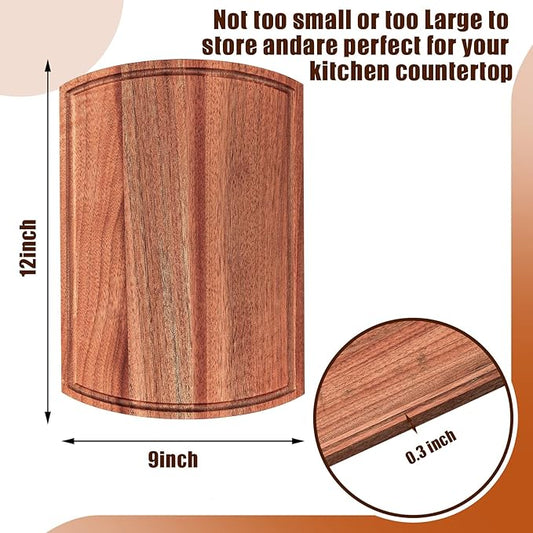 Patelai 12 Pack Large Cutting Boards Bulk Wooden Kitchen Chopping Boards for Crafts DIY Wedding Housewarming Gift(Walnut Wood,12 x 9 Inch)