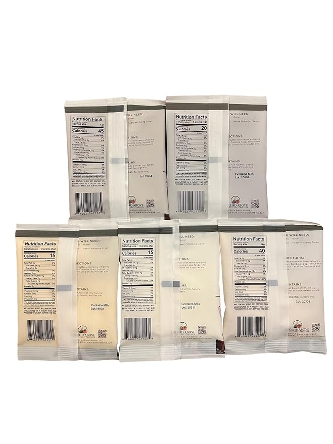 A Spice Above A Blend Above Fondue Mix, Best Sellers - Creme Brulee, Sea Salt Caramel, Maple Pecan, Chocolate Cherry, and Chocolate,2.12 Ounce (Pack of 5)