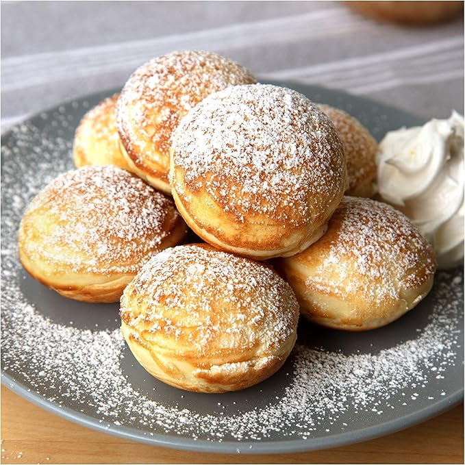 Ebelskiver Maker- Electric Non-stick Baker for Making Takoyaki, Ebelskiver or Octopus Balls, Aebleskivers, Donut Holes & Cake Pops, Unique Danish Mini Pancakes or Dessert Treat- Baking Gift for Her