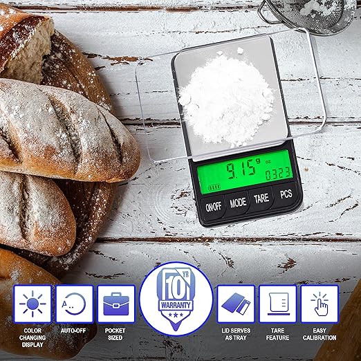 American Weigh Scales Series Digital Pocket Weight Scale, Stainless SteelAC-650-BLK650G X 0.1G(Black) (1200g x 0.01g)