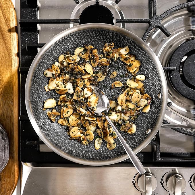 DELUXE Hybrid Ceramic Nonstick 8-Inch Fry Pan, Skillet with Stay-Cool Handles, Dishwasher&Oven Safe, PFOA Free Compatible with All Cooktops