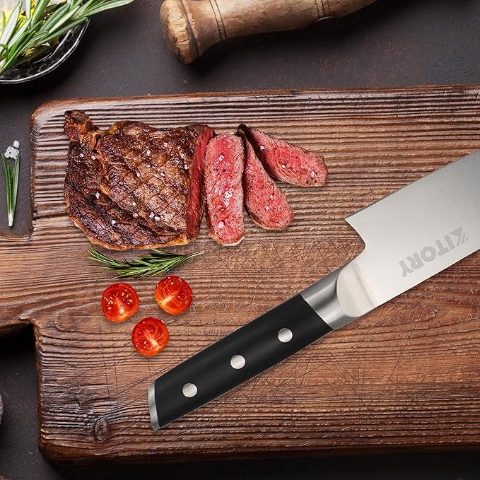 Kitory Chef Knife 8", Gyuto Kitchen Knife - Full Tang Pro Chopping Chopper- Forged HC Steel - Ergonomic Pakkawood Handle-2025 Gifts