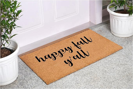 Calloway Mills Hapy Fall Yall Doormat, 36" x 72"