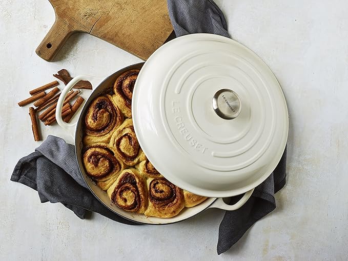 Le Creuset Enameled Cast Iron Signature Braiser, 5 qt., White