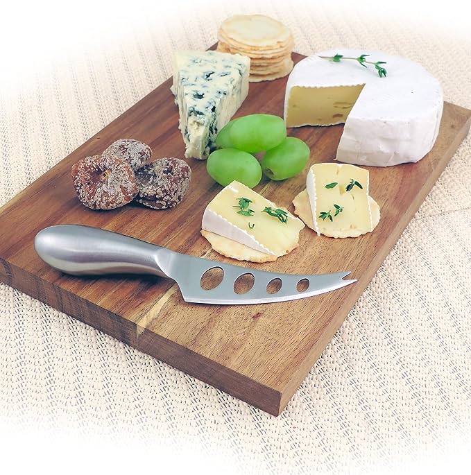 Swissmar Mini Acacia Board with Knife, 2 piece set.