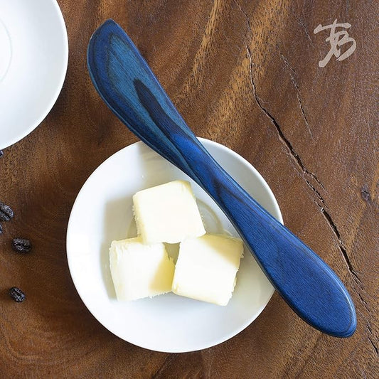 Totally Bamboo Baltique Malta Collection Cheese Spreader Knife in Colored Birch Wood