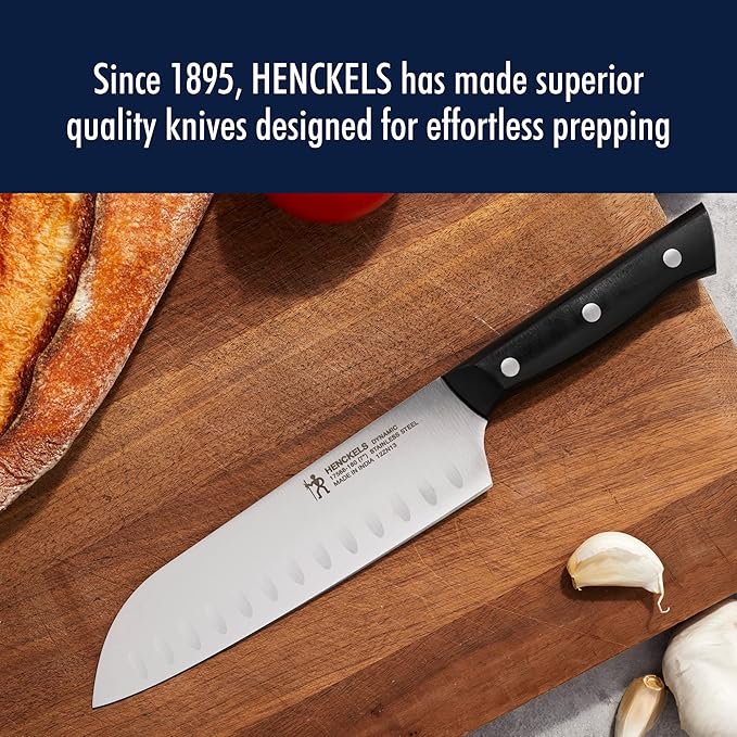 HENCKELS Dynamic Razor-Sharp 5-Piece Kitchen Knife Set, Chef Knife, Bread Knife, German Engineered Informed by 100+ Years of Mastery