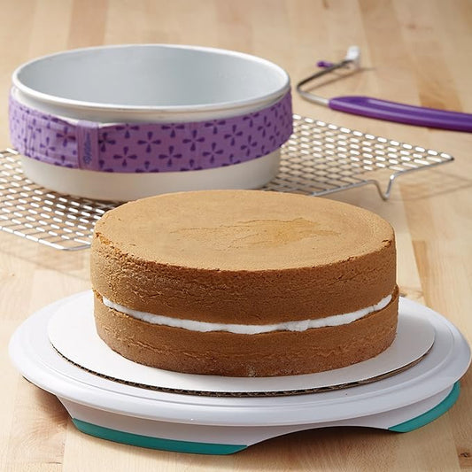 Wilton 2-Piece 9 x 2 Inch Round Cake Baking Pan Set, Even Heating Aluminum Bakeware for Tiered & Layered Cakes, Made without PFAS, Packaging May Vary