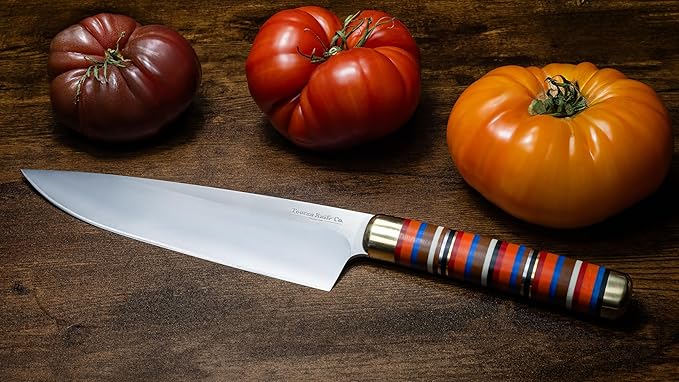 TOUCAN Chef Knife – 8-inch Blade Kitchen Knife – High-Hardness Japanese Steel Knives and Multicolored Handle – Ultra-Sharp Paring Knives – Birthday Gifts for Men and Women