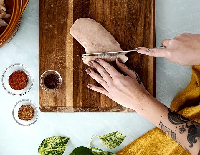 7-Inch Santoku Knife - Razor-Sharp High-Carbon Stainless Steel Blade, Forged Ergonomic Riveted Handle, Chef Knife for Chopping, Slicing & Dicing, Multipurpose Kitchen Knife, Home Chef