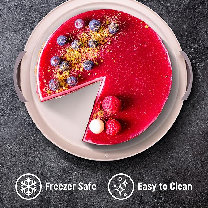 Tribello Extra Large Cake Storage Container, Cake Carrier With Handle Holds Cake 12 X 12 X 5 (Being)