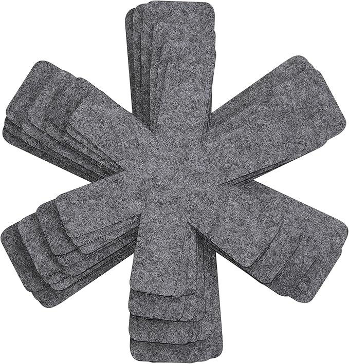 Pot and Pan Protectors, Extra Thick Pan Protectors for Stacking, Set of 12 and 4 Different Sizes, Pan Separators for Stacking