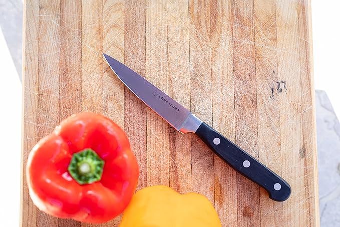 2-Piece Premium Kitchen Knife Set - Ultra-Sharp 5" Utility Knife & 3.5" Paring Knife, High Carbon Stainless Steel, Forged for Precision, Multipurpose Cooking Knives with Ergonomic Handles