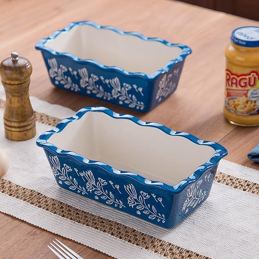 Wisenvoy Loaf Pan Bread Pan Ceramic loaf pans for baking Porcelain Baking Pans Nonstick Bread Pans for Baking