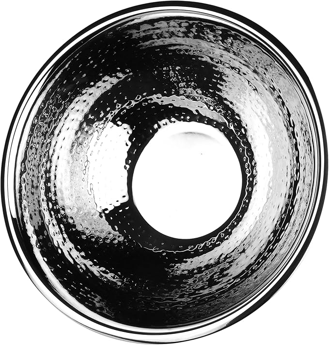 Cruiser’s Caché 16" Footed Champagne Bucket, Beverage Tub, Wine and Champagne Server, Stainless Steel with Gold Hammered Finish