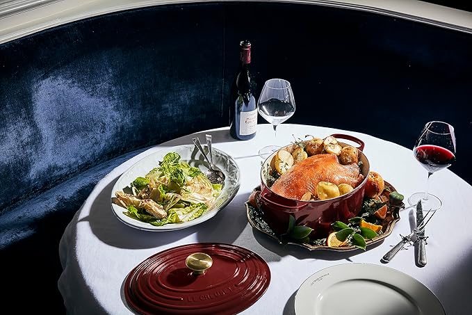 Le Creuset Enameled Cast Iron Signature Oval Dutch Oven, 6.75 qt., Rhone