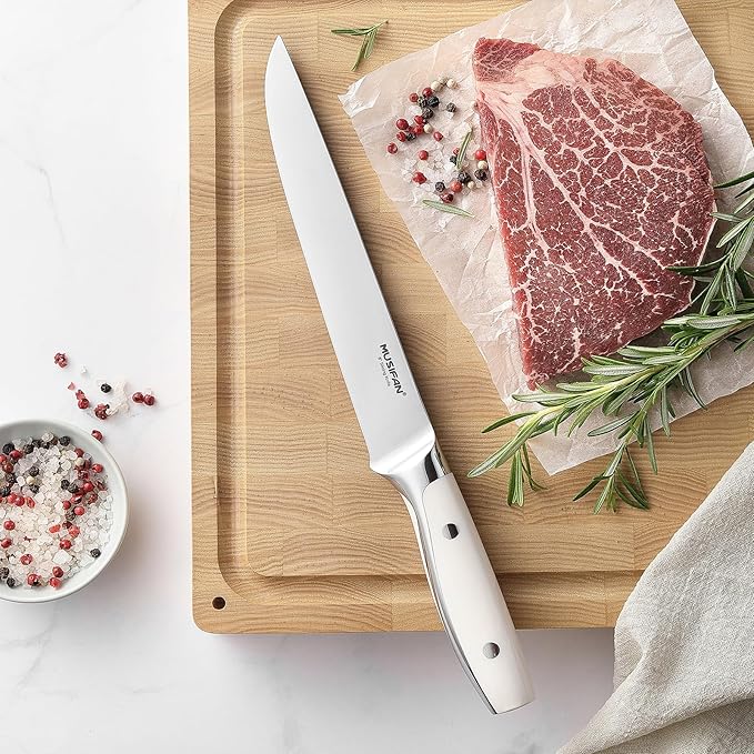 5-Piece Chef Knife Set, Professional Ultra Sharp Kitchen Knives For Cooking High Carbon Stainless Steel, With Ergonomic Handle Design (five)