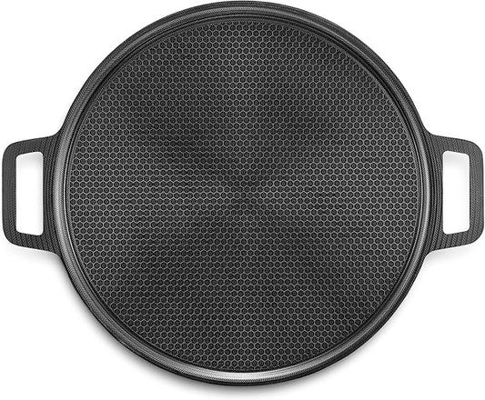 HexClad Hybrid Nonstick Pizza Steel for Pizzas and Flatbreads Up to 14", Dishwasher-Friendly, Oven and BBQ-Safe Up to 900°F