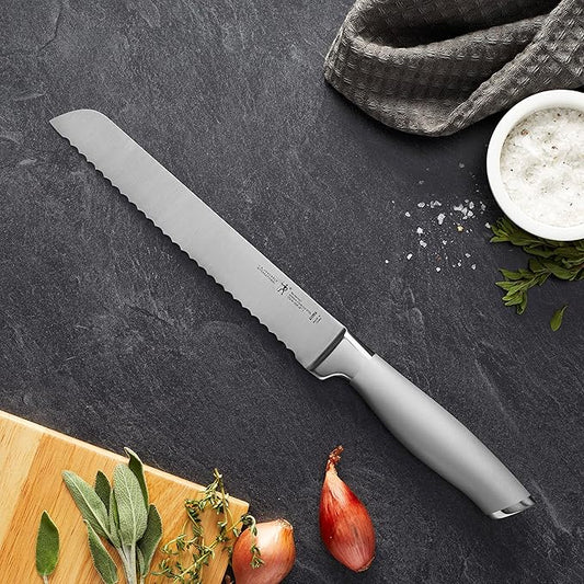 HENCKELS Modernist Razor-Sharp 8-inch Bread Knife, Cake Knife, German Engineered Informed by 100+ Years of Mastery, Gray