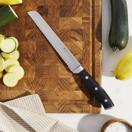 HENCKELS Forged Accent Razor-Sharp 8-inch Bread Knife, Cake Knife, Black, German Engineered Informed by 100+ Years of Mastery