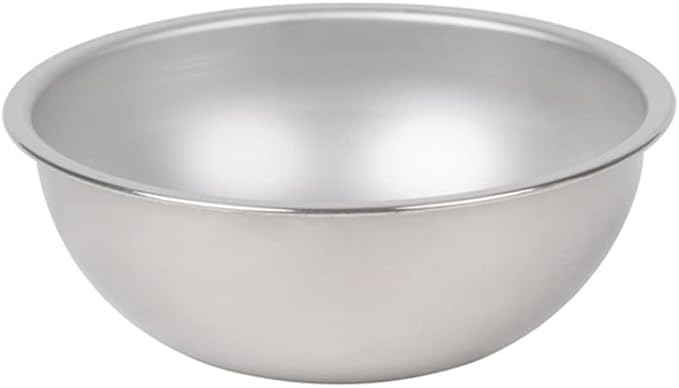 Betolla 5 Quart Heavy-Duty Stainless Steel Mixing Bowl – 22 Gauge (0.8 mm) Flat Base Prep Bowl with Curved Lip for Baking, Cooking & Food Prep