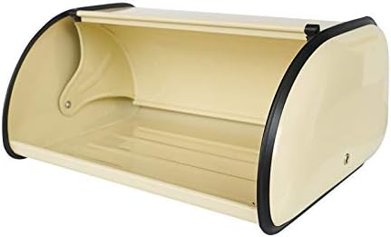 SOTECH Bread Box Kitchen Metal Container for Storage Bin Countertop Keeper Rustic Holder Vintage airtight Counter with Roll Top Farmhouse Bread Boxes