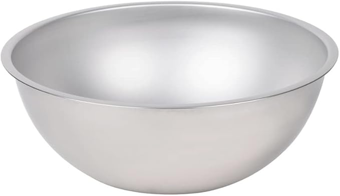 Betolla 16 Quart Heavy-Duty Stainless Steel Mixing Bowl – 22 Gauge (0.8 mm) Flat Base Prep Bowl with Curved Lip for Baking, Cooking & Food Prep