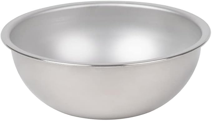 Betolla 4 Quart Heavy-Duty Stainless Steel Mixing Bowl – 22 Gauge (0.8 mm) Flat Base Prep Bowl with Curved Lip for Baking, Cooking & Food Prep