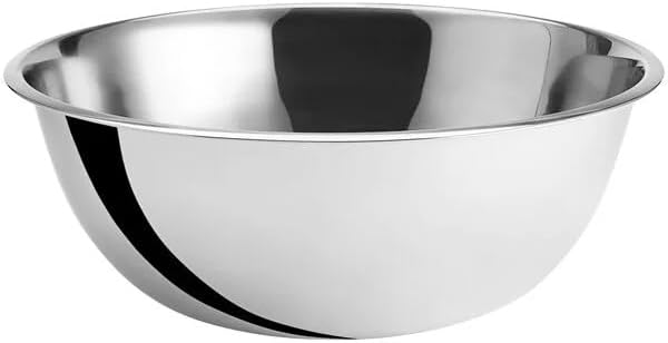 Stainless Steel 13 QT Mixing Bowl | Home & Commercial Quality | Flat Bottom | Cooking, Baking, Meal Prep [1PK]