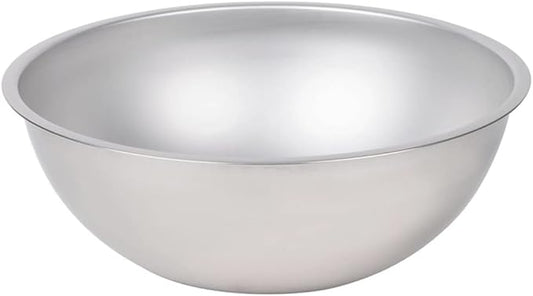 Betolla 20 Quart Heavy-Duty Stainless Steel Mixing Bowl – 22 Gauge (0.8 mm) Flat Base Prep Bowl with Curved Lip for Baking, Cooking & Food Prep