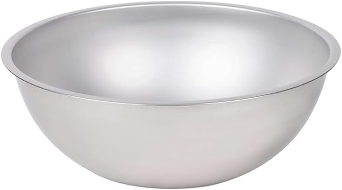 Betolla 20 Quart Heavy-Duty Stainless Steel Mixing Bowl – 22 Gauge (0.8 mm) Flat Base Prep Bowl with Curved Lip for Baking, Cooking & Food Prep