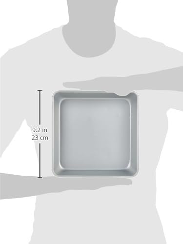 Wilton 8 x 8 Inch Square Cake Pan, Even Heating Aluminum Bakeware, Made Without PFAS, Packaging May Vary